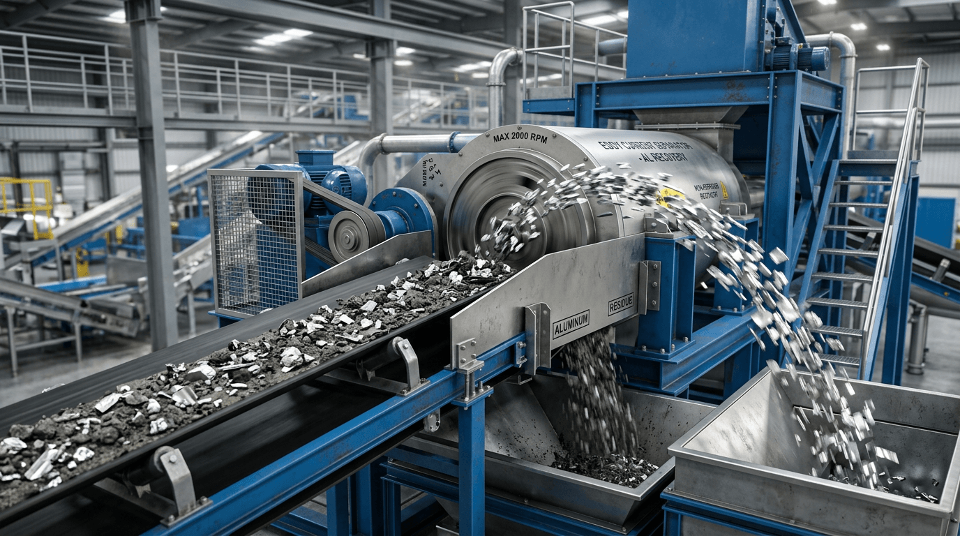 Wie Wirbelstromabscheider Nichteisenmetalle aus Schlacke zurückgewinnen: Der ultimative technische Leitfaden